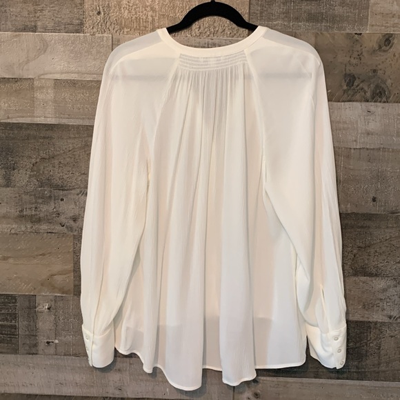 Express Long Sleeve Button Down Flowy Boho Top - Picture 14 of 15